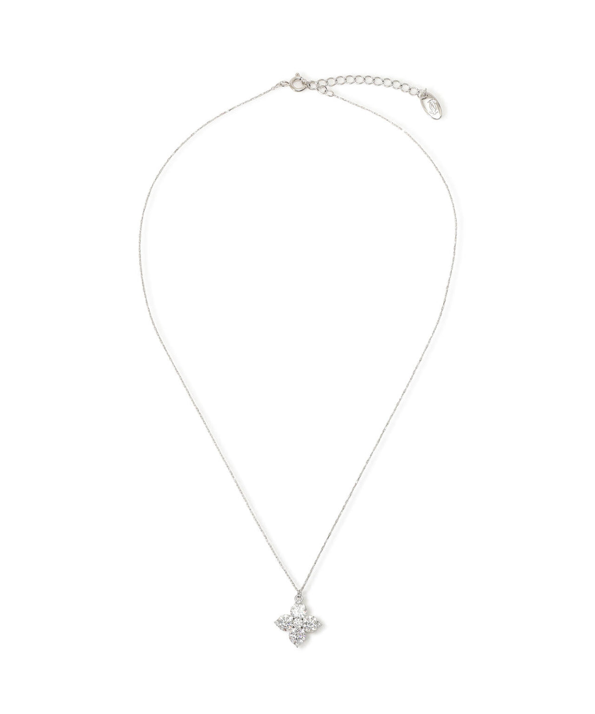 Cubic 大粒クローバーネックレス