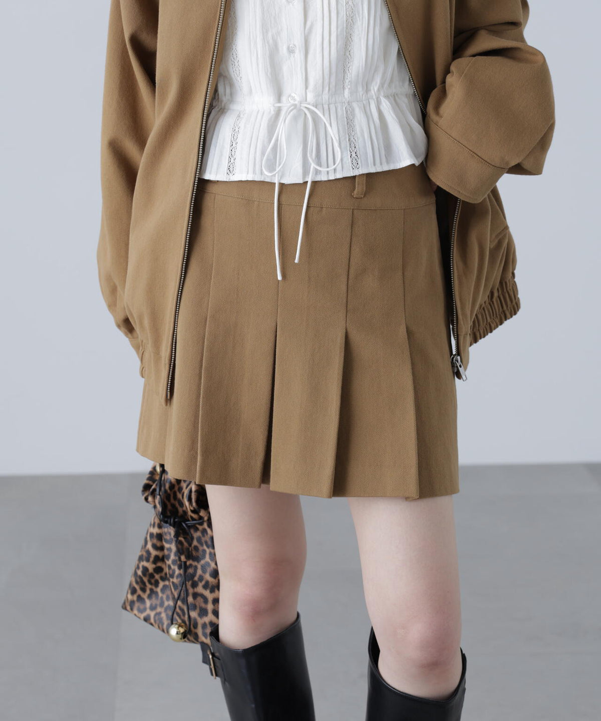 〈セットアップ対応〉プリーツミニスカート