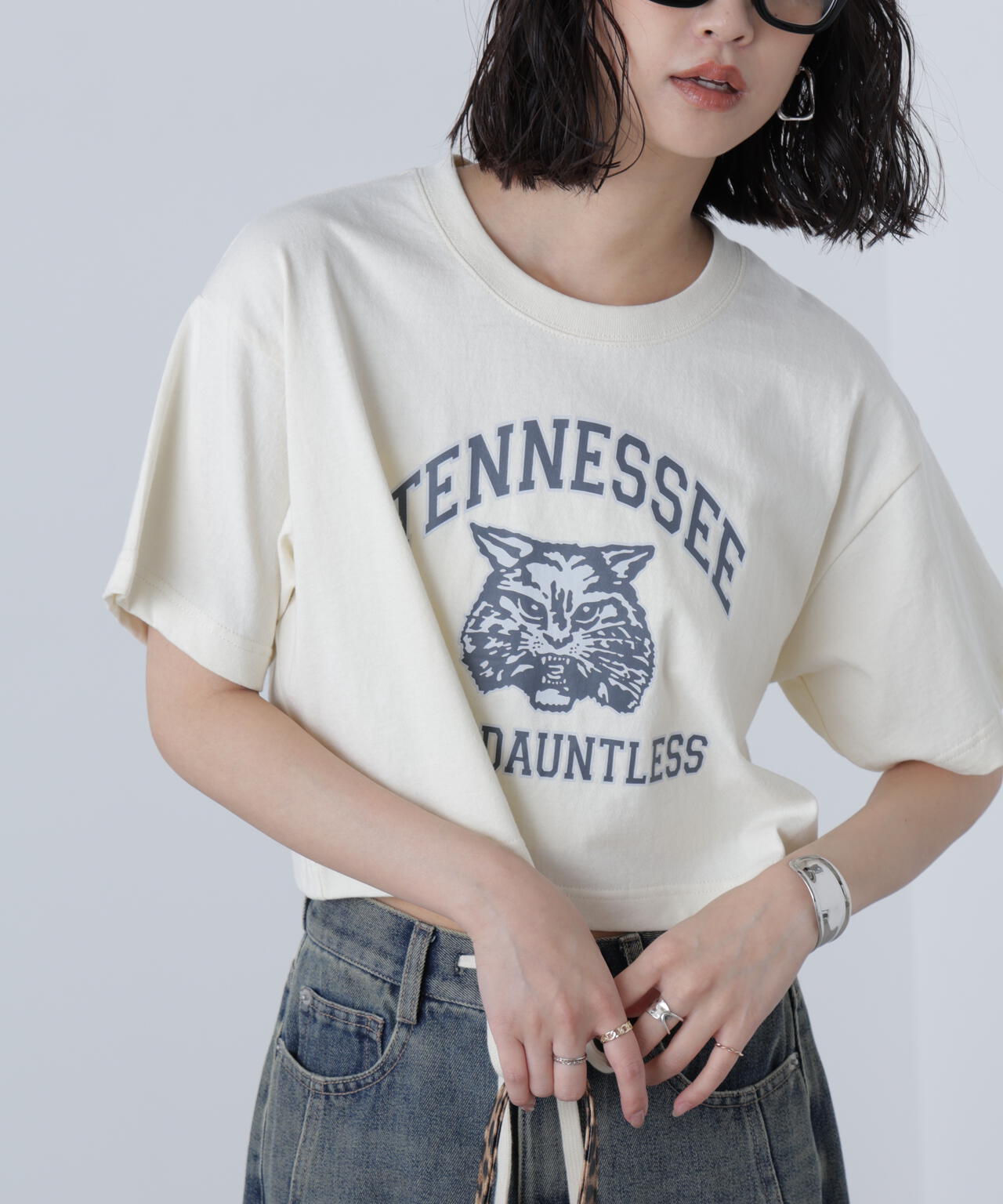 〈フリーズマート別注〉テネシーリバーショート丈Tシャツ
