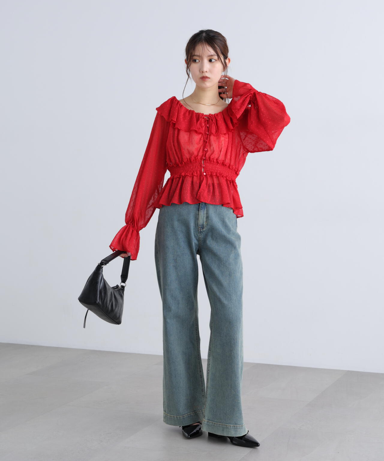 162cm 着用サイズ:FR