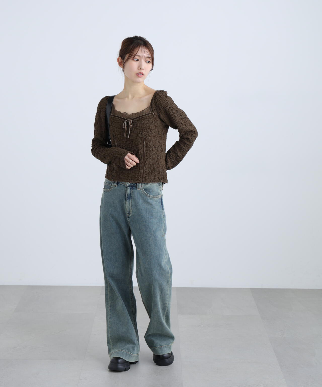 162cm 着用サイズ:FR