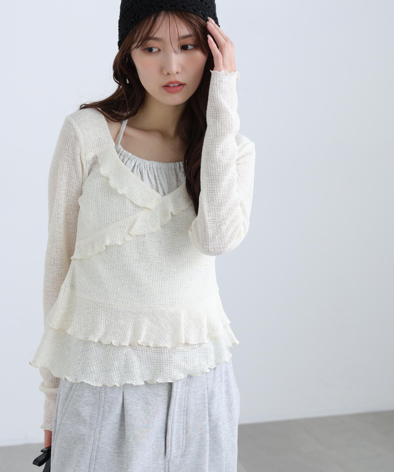 162cm 着用サイズ:FR