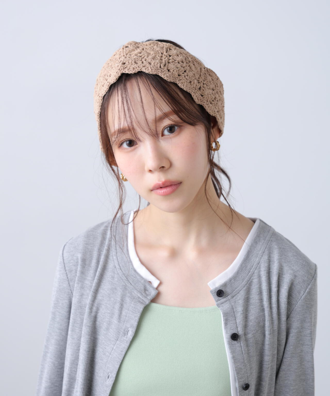 クロシェ編みヘッドバンド