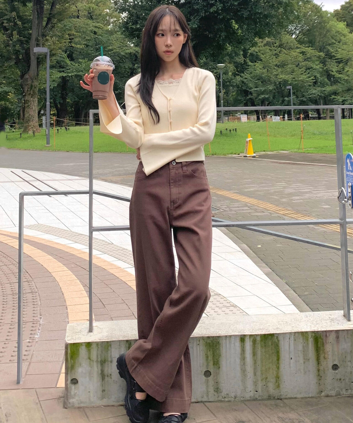 レースキャミレイヤードカーディガン