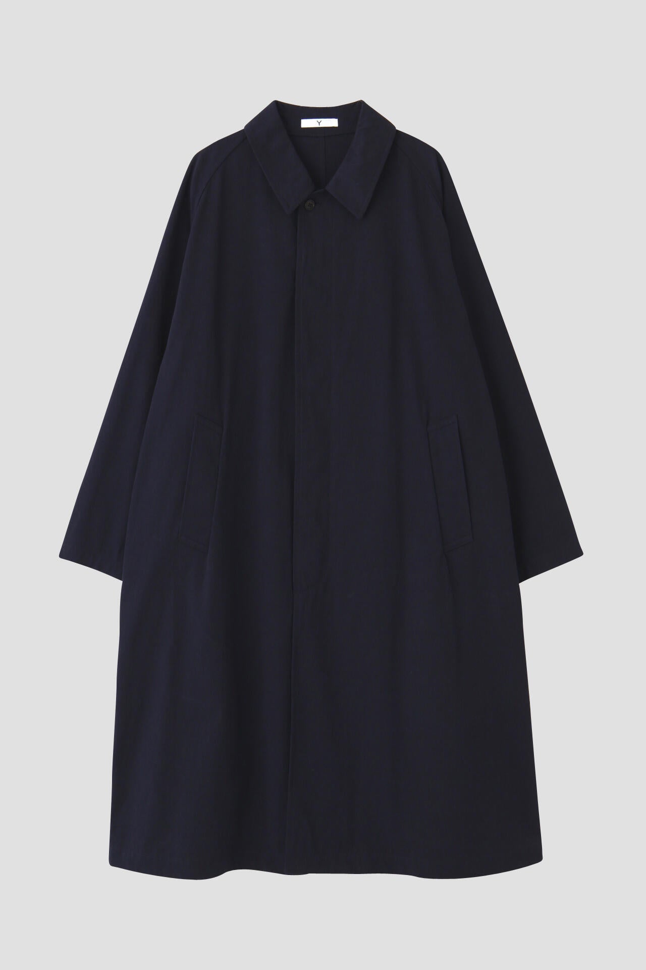 Y / ORGANIC COTTON TWILL COAT
