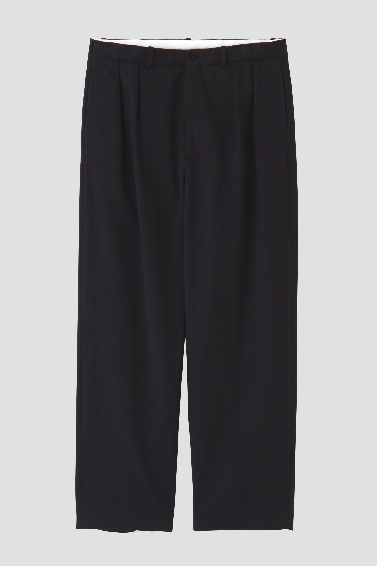 Y / ORGANIC COTTON TENCEL CHINO TROUSERS