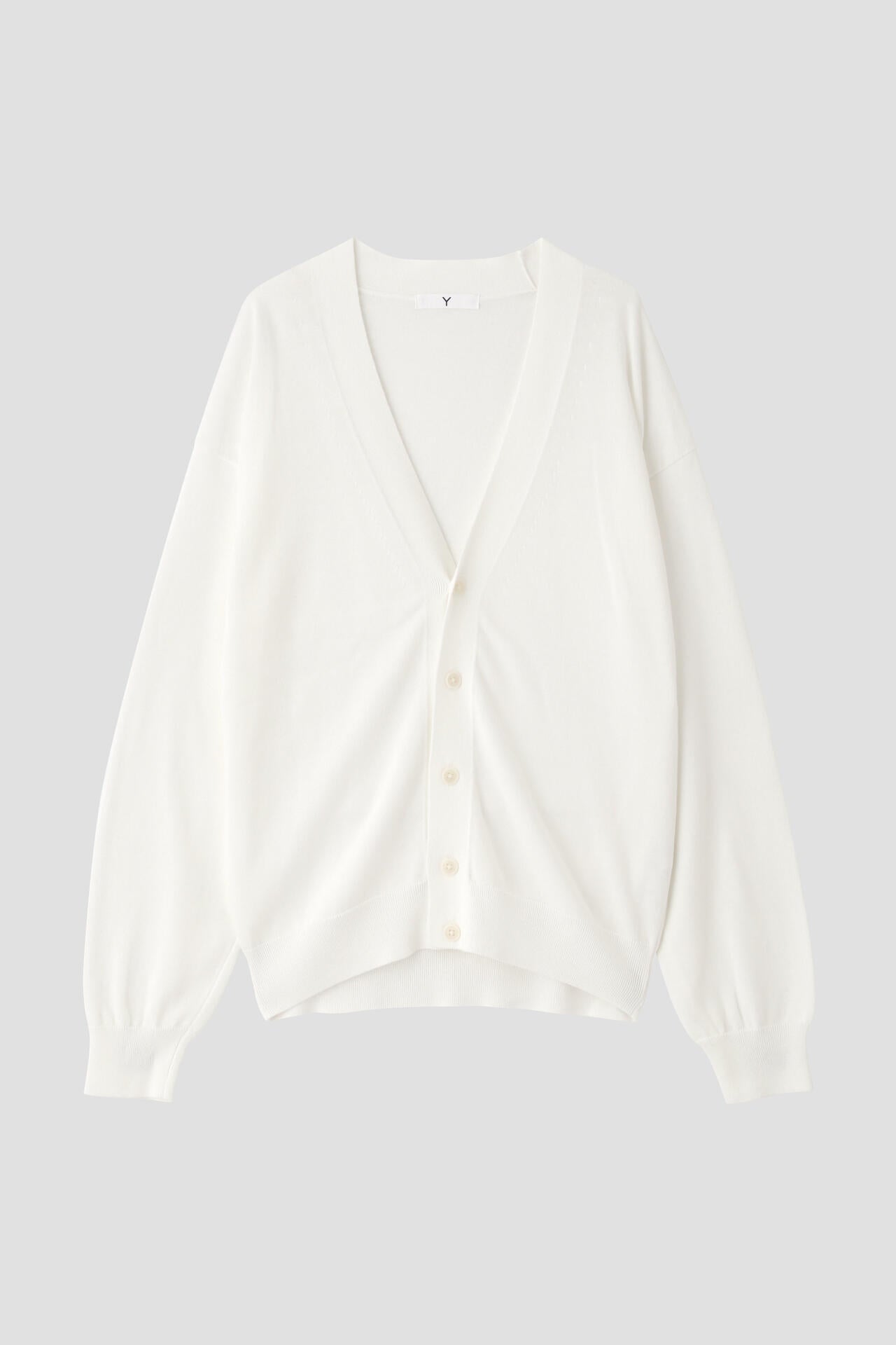 Y / ORGANIC COTTON KNIT CARDIGAN