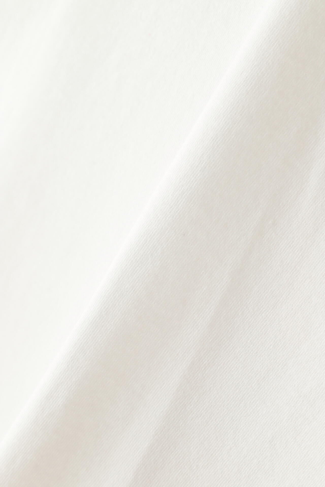 Y / ORGANIC COTTON JERSEY MOCK NECK LONG SLEEVE T‐SHIRT