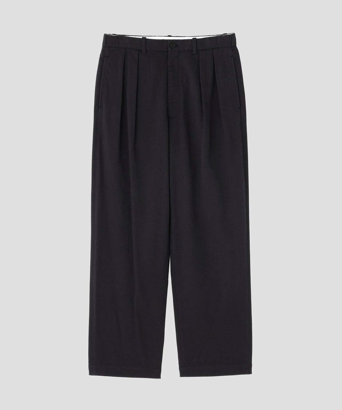 Y / ORGANIC COTTON TENCEL CHINO TROUSERS