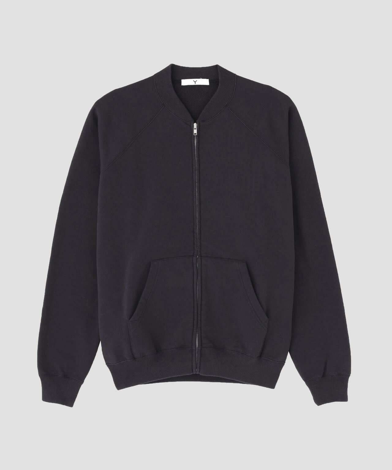 Y / ORGANIC COTTON HEAVY WEIGHT FLEECE ZIP UP BLOUSON