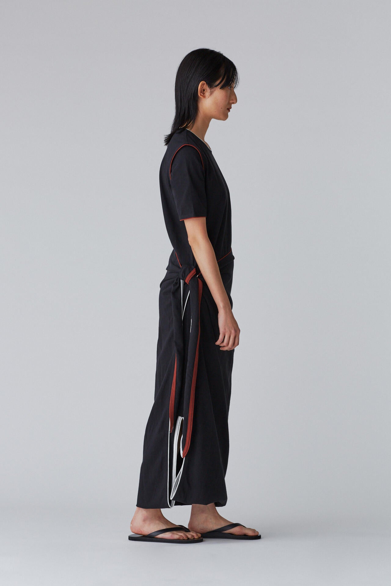 LEMAIRE / WRAP DRESS WITH BINDINGS