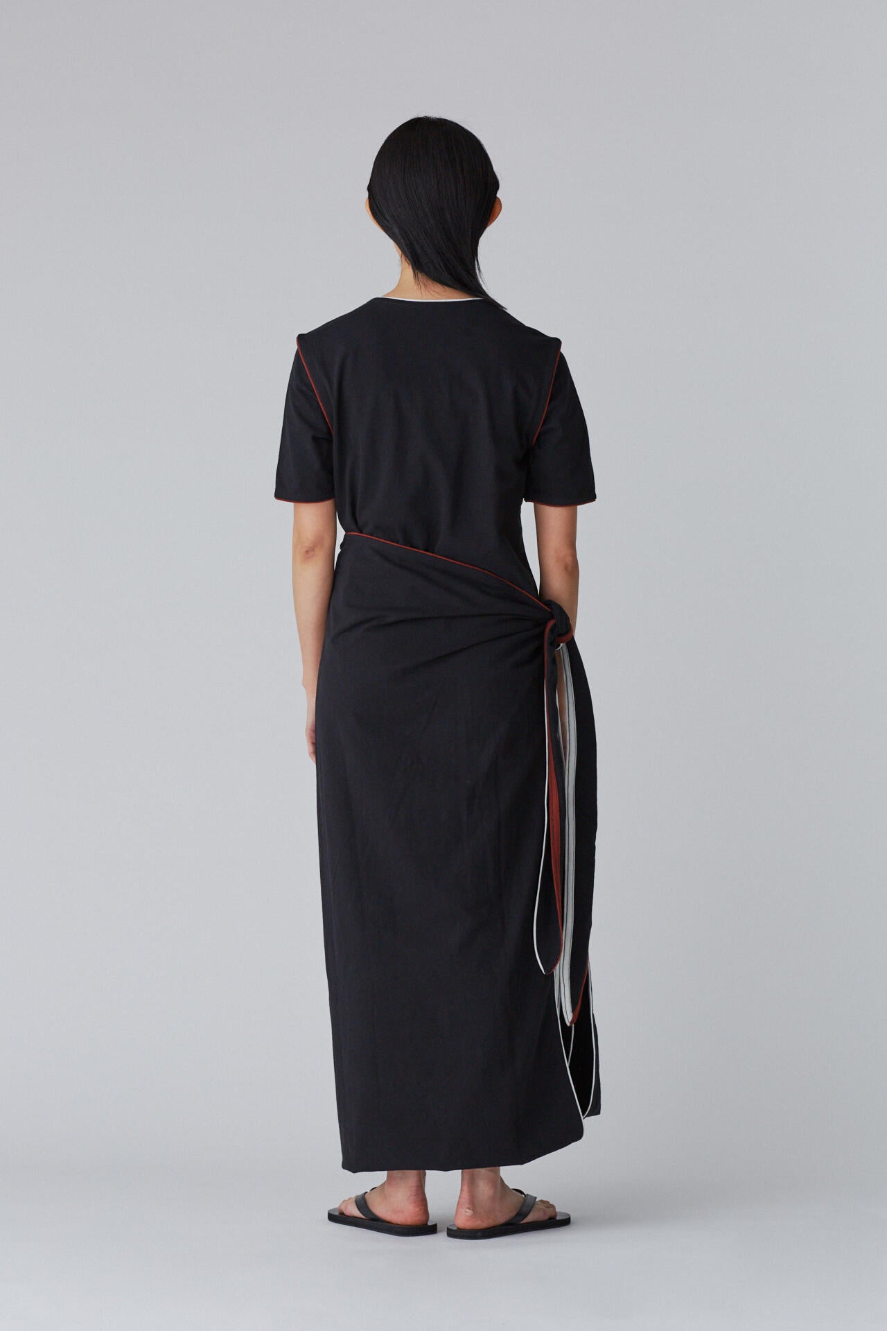 LEMAIRE / WRAP DRESS WITH BINDINGS
