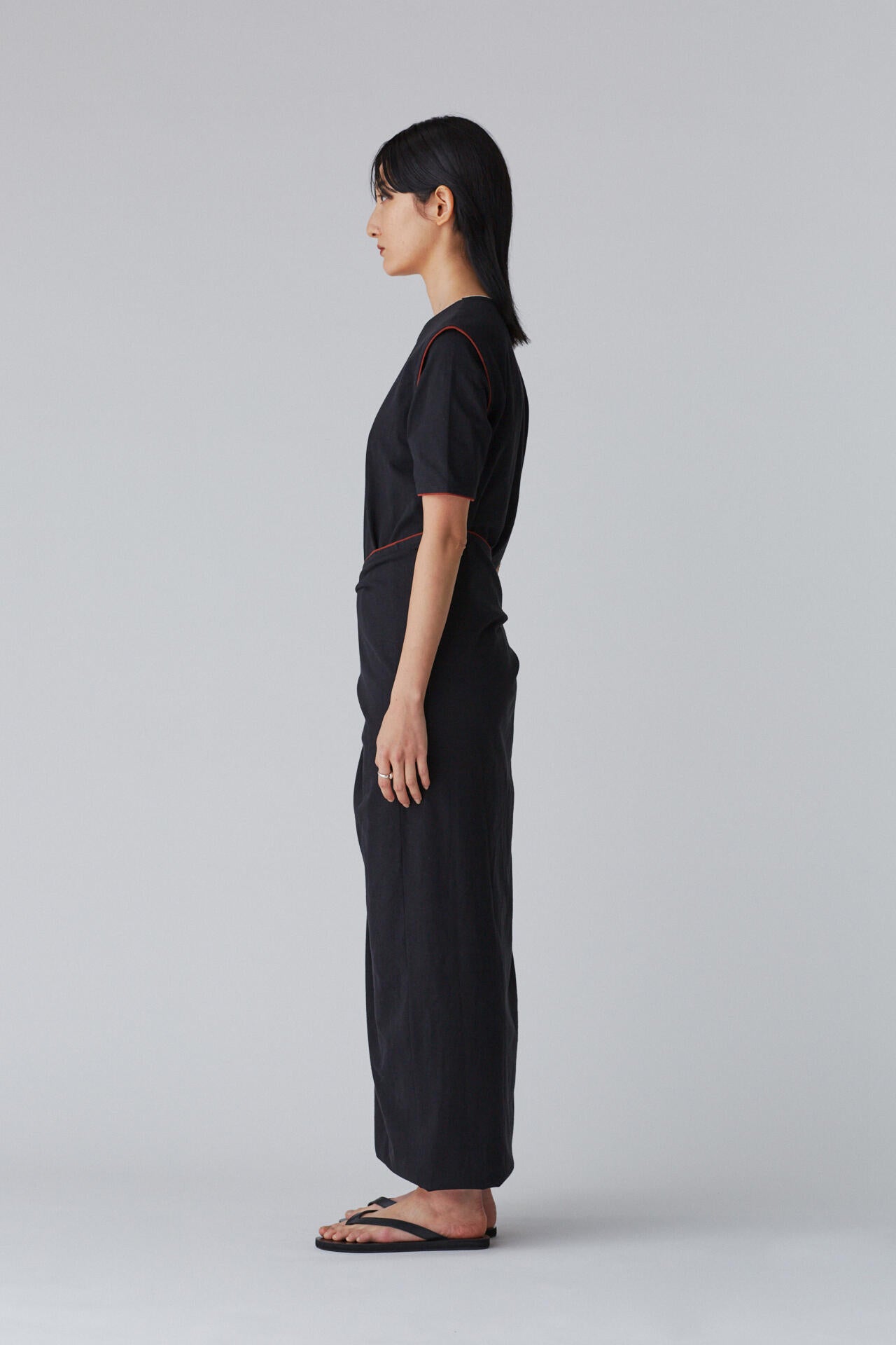 LEMAIRE / WRAP DRESS WITH BINDINGS