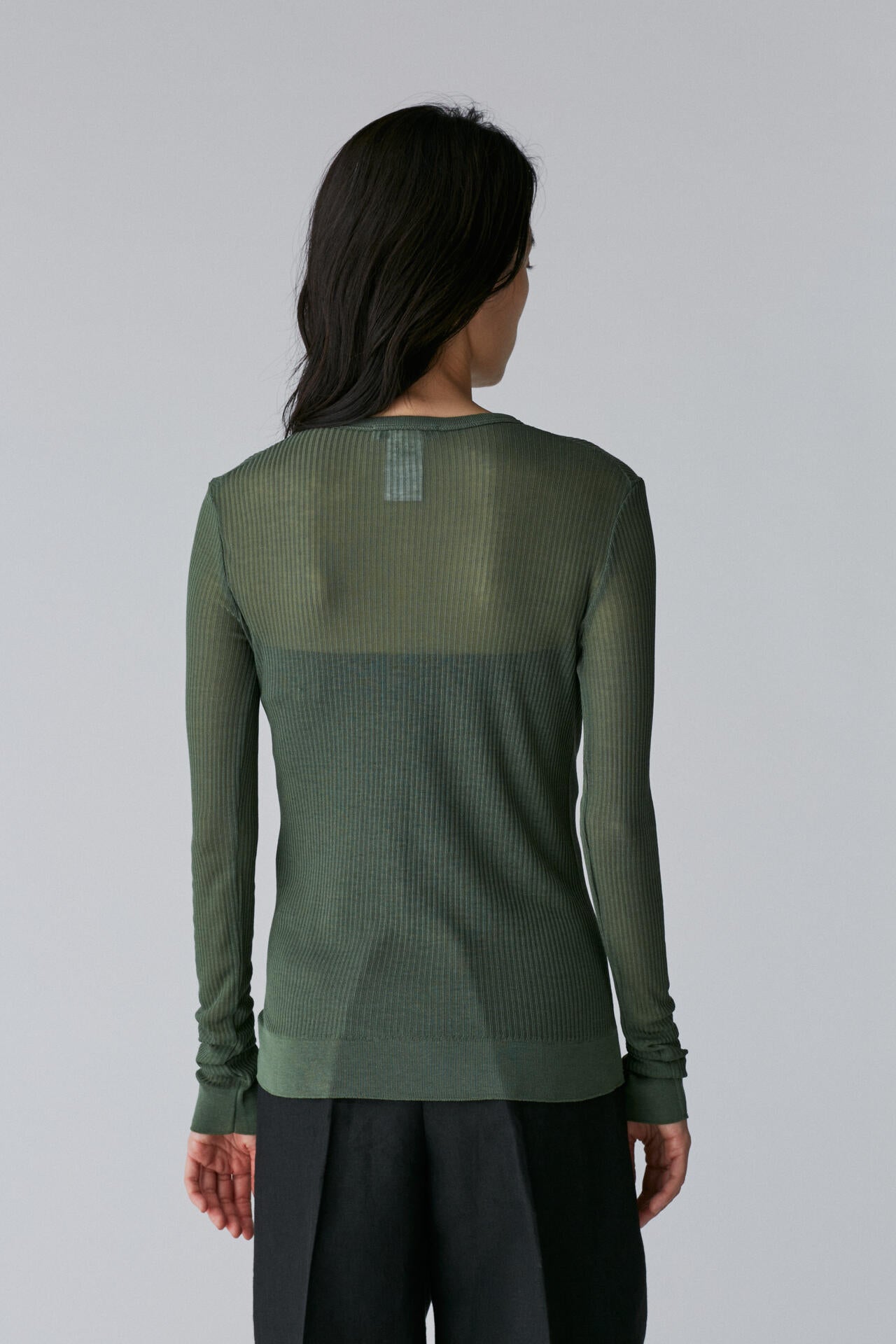 LEMAIRE / SEAMLESS RIB TOP WITH BUTTONS