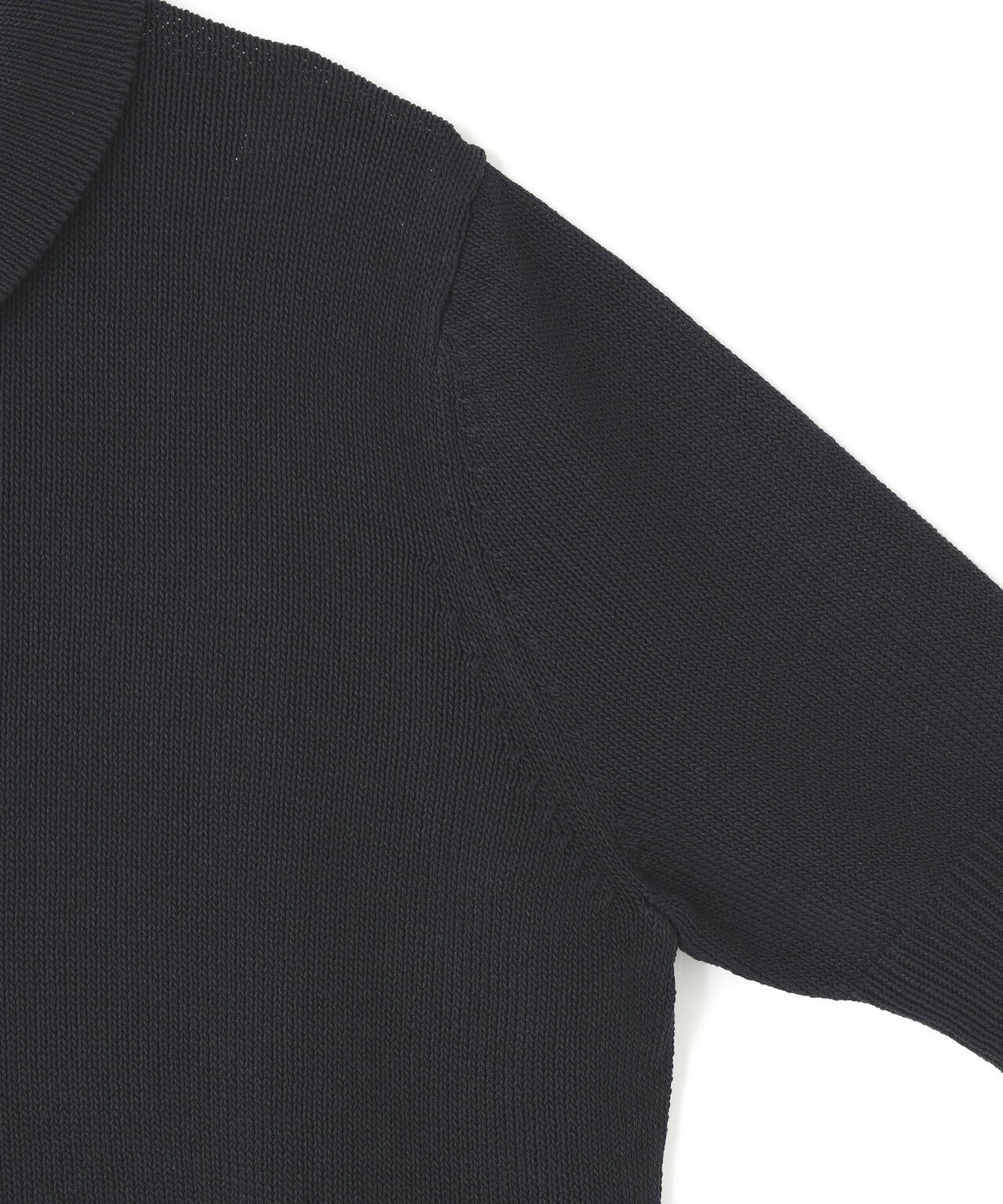 STUDIO NICHOLSON / PAPER YARN KNITTED POLO TOP