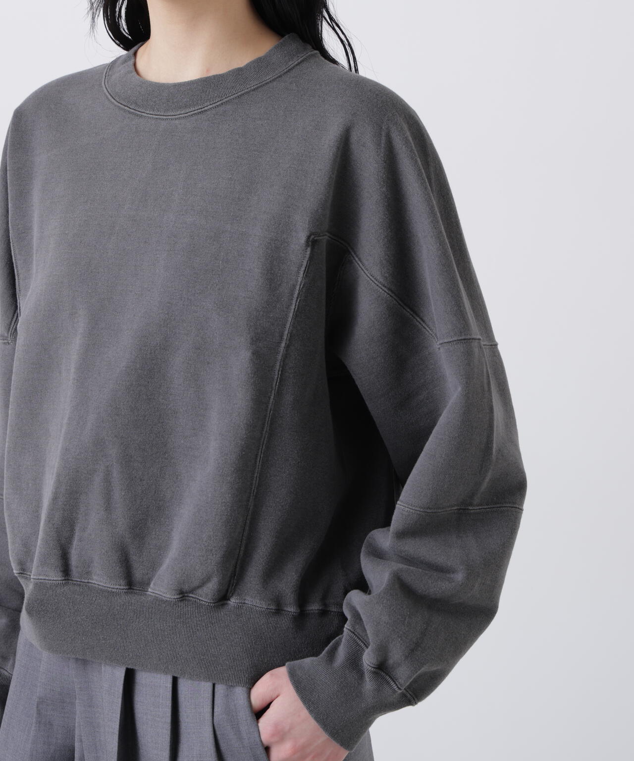 blurhms / LIGHT SWEAT PANEL PULLOVER