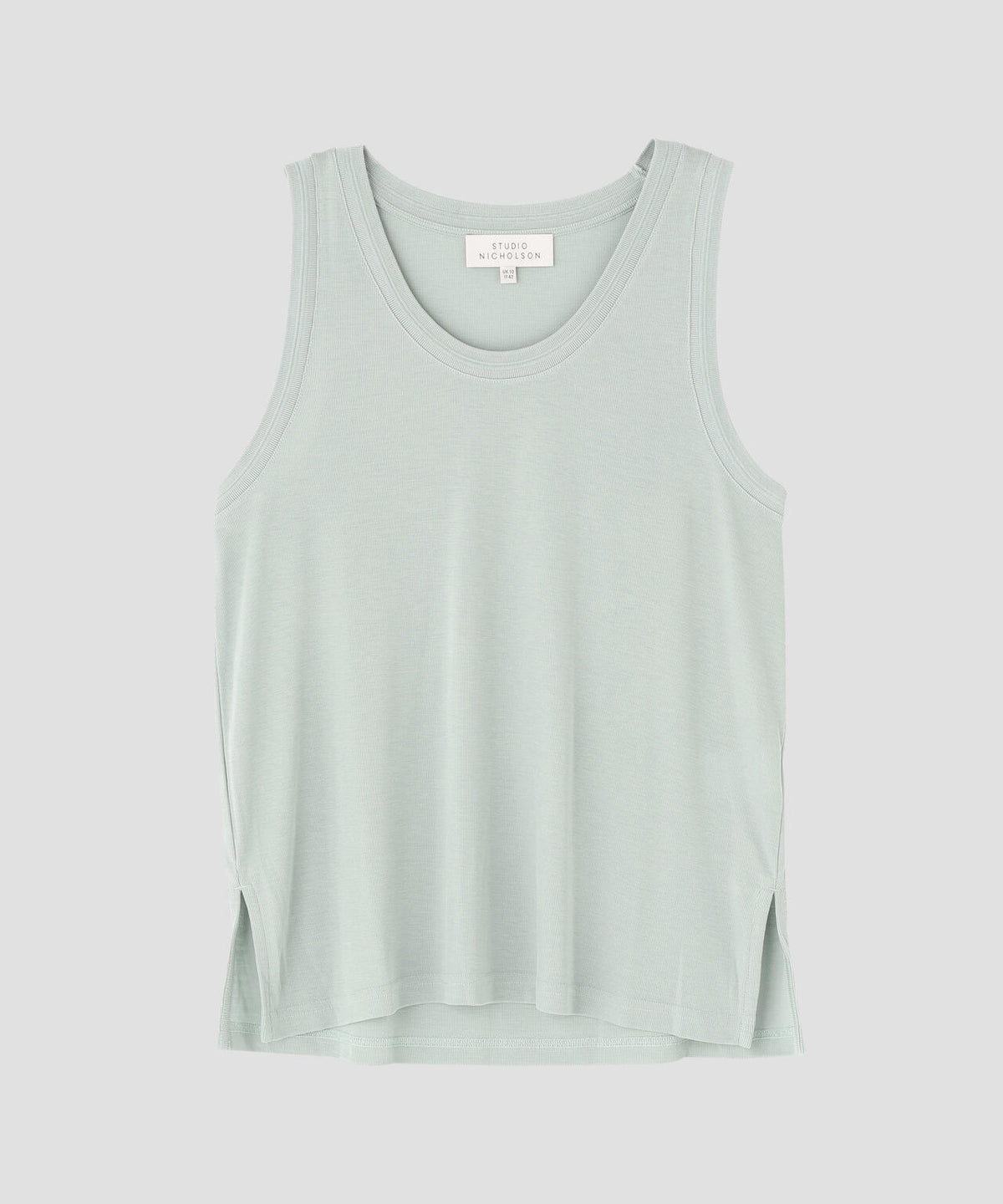 STUDIO NICHOLSON / RIB LYOCELL JERSEY SCOOP NECK VEST