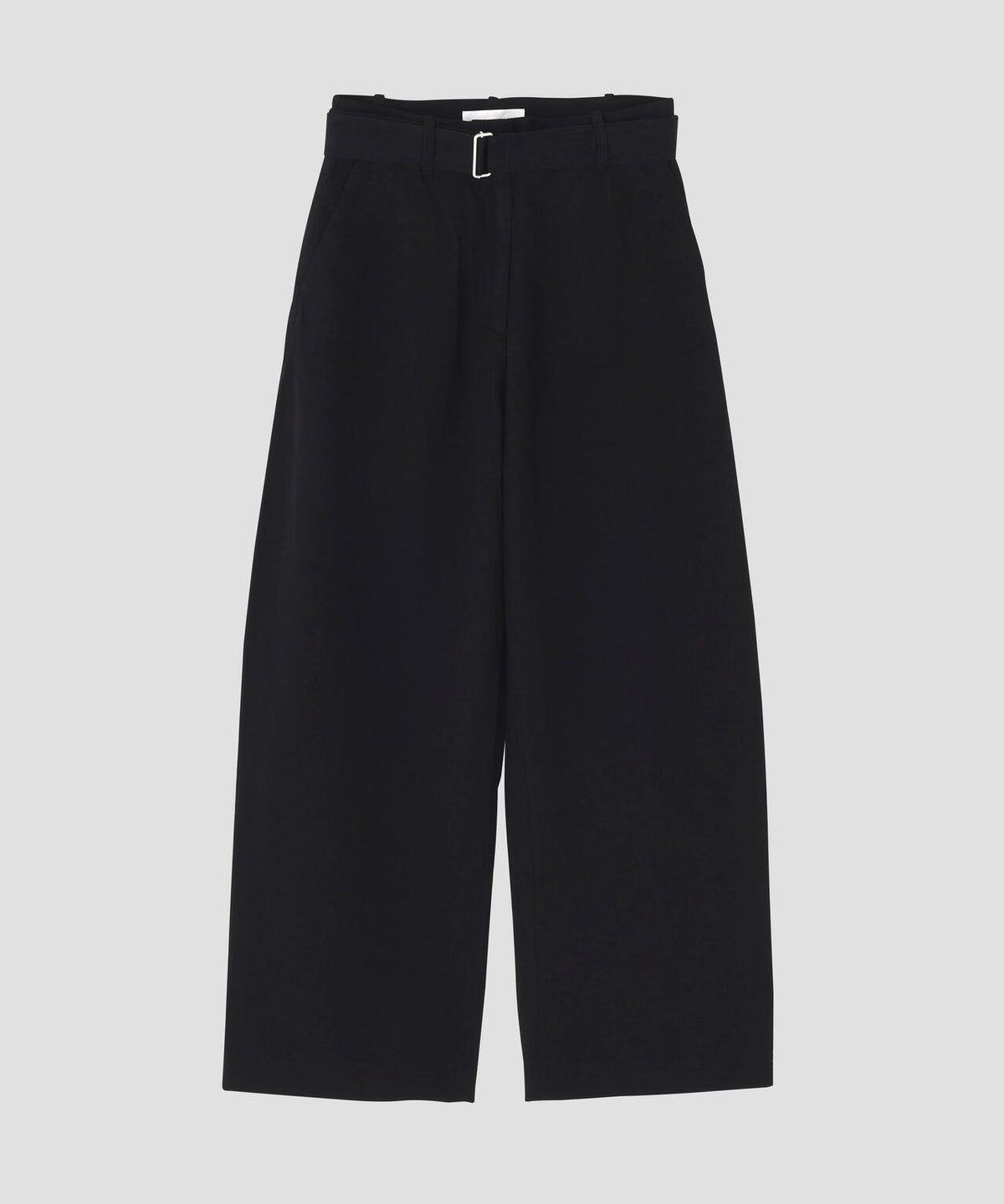STUDIO NICHOLSON / GARMENT DYED LINEN BELTED ROUND LEG PANT WOMEN