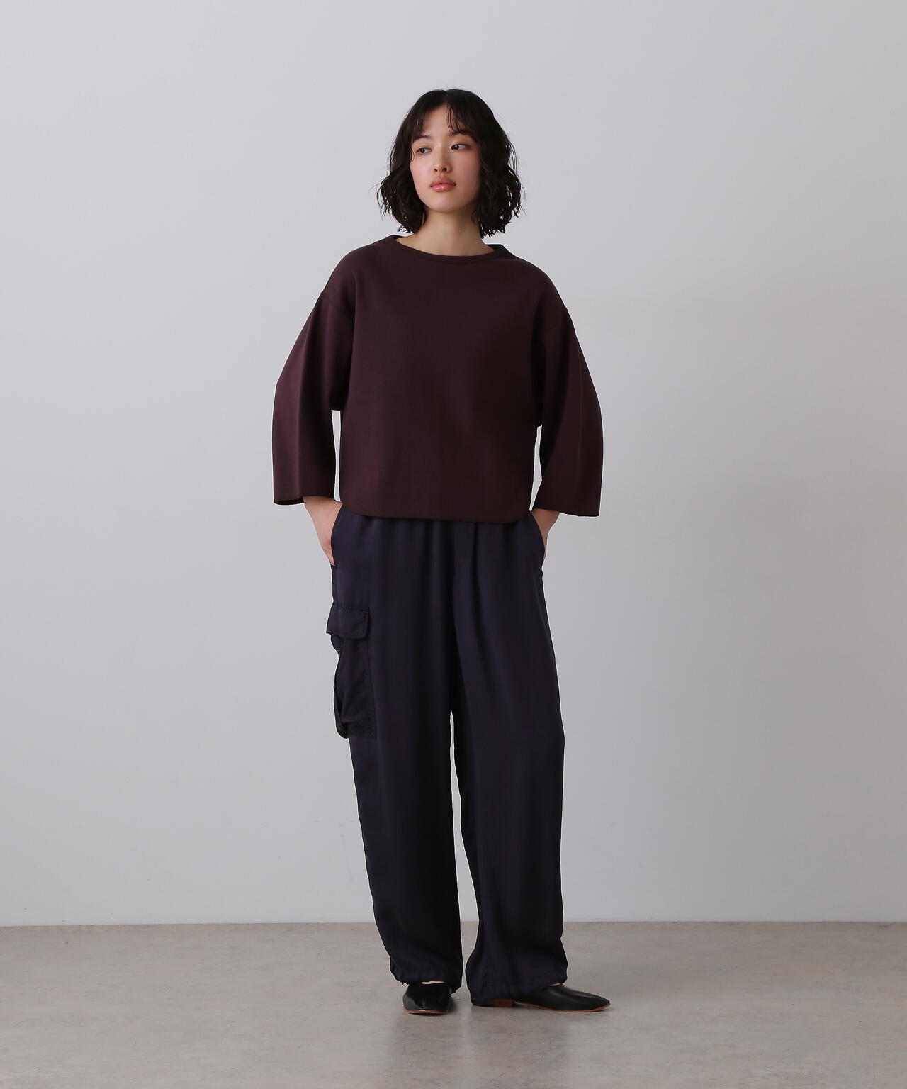 YLEVE / CUPRA TWILL GARMANT DYE EASY CARGO TROUSERS