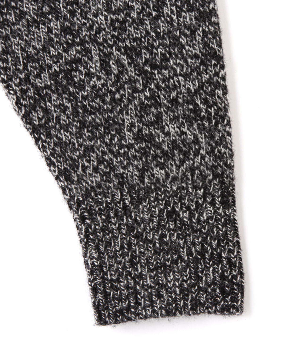 YLEVE / WOOL CASHMERE MELANGE KNIT FULL ZIP PULL OVER