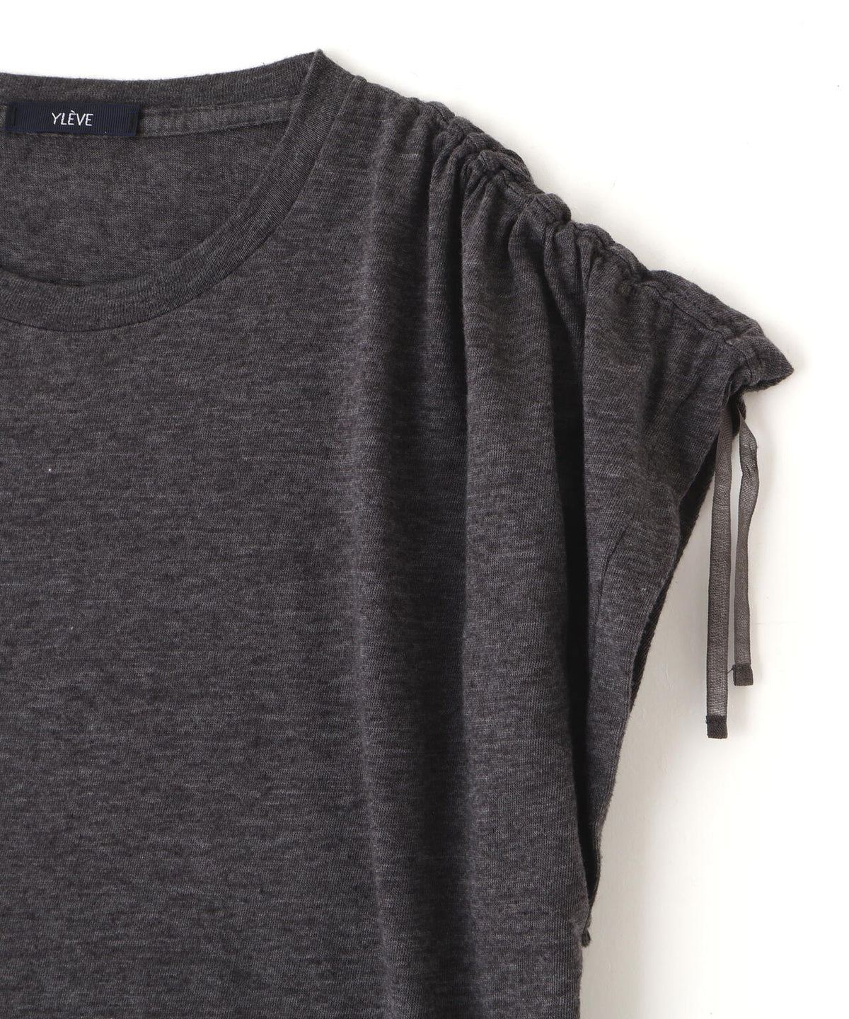 YLEVE / TETRON COTTON SLUB YARN JERSEY SLEEVELESS PULLOVER