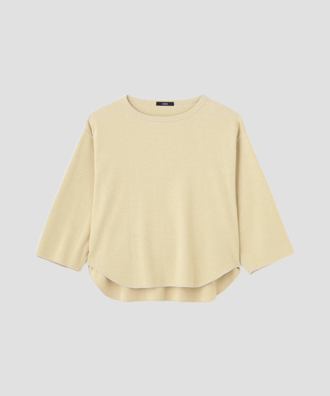 YLEVE / COTTON RIB PULLOVER