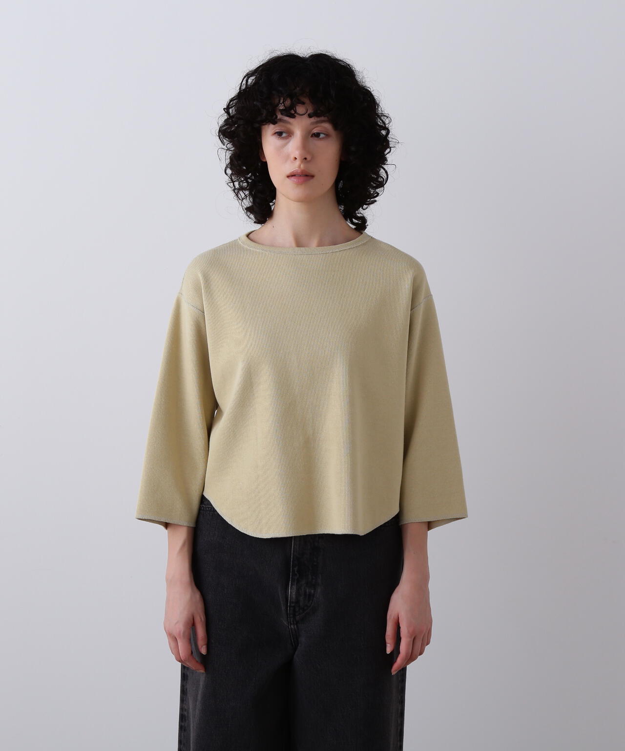 YLEVE / COTTON RIB PULLOVER