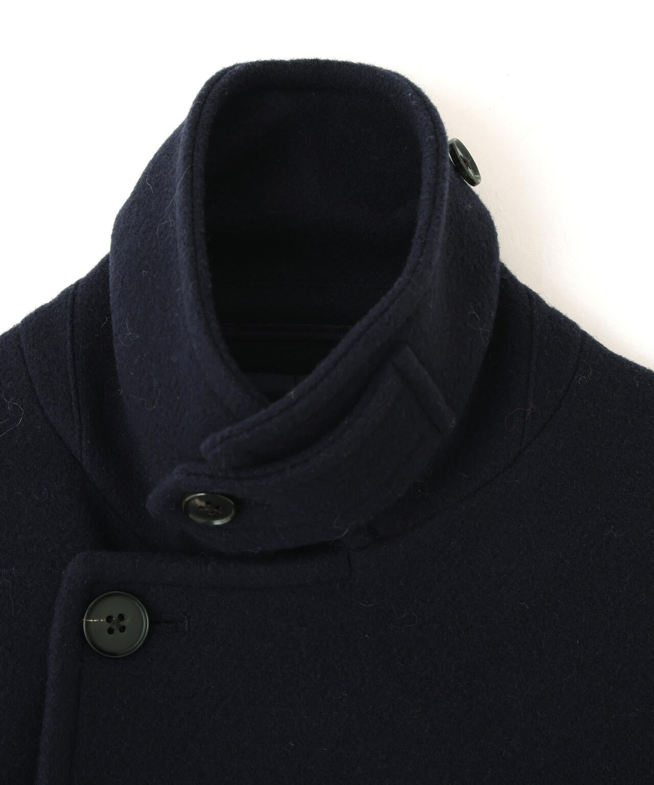 YLEVE / BLANKET-BRUSHED WOOL LONG COAT