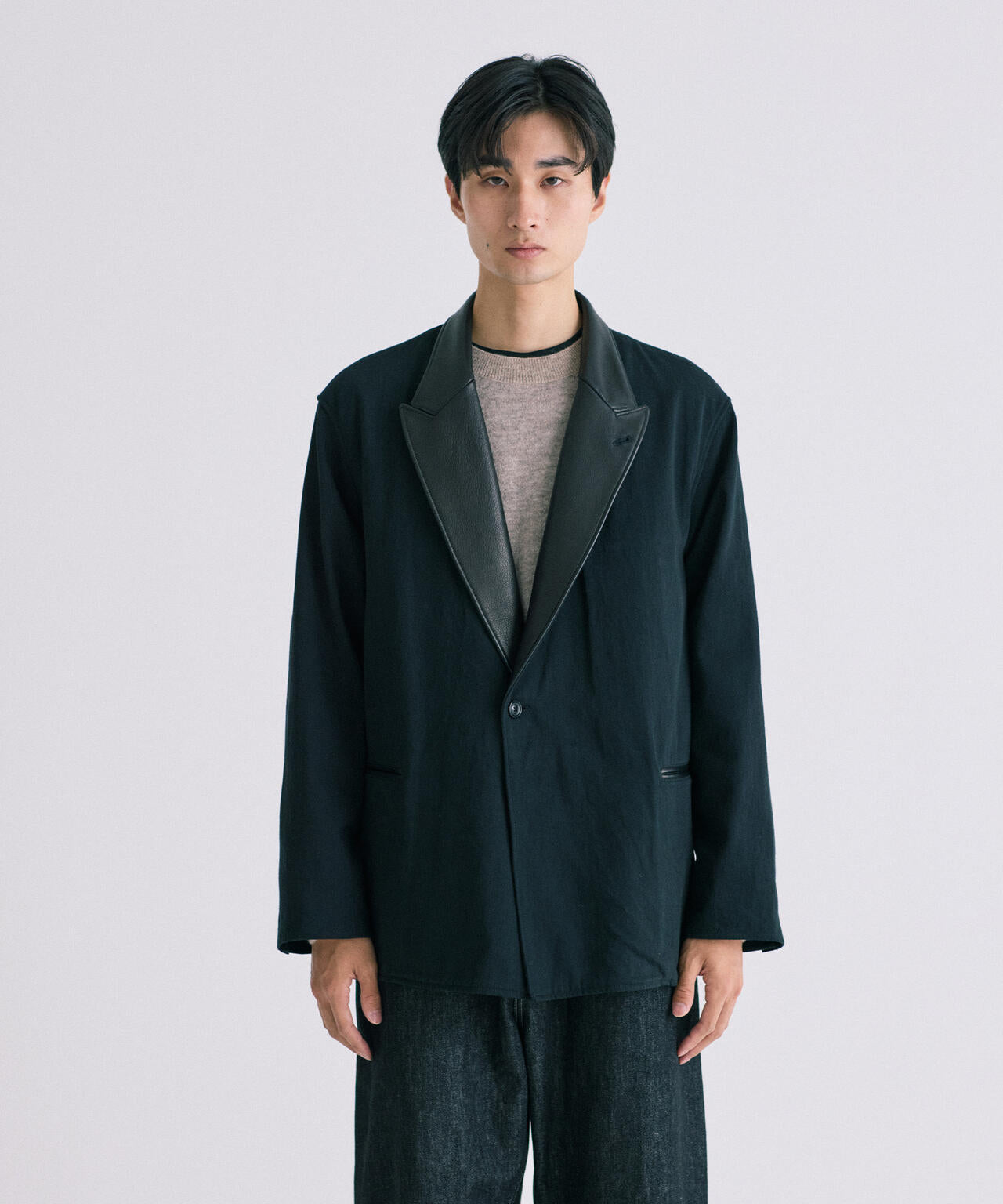 blurhms / DENIM-LEATHER JACKET MEN