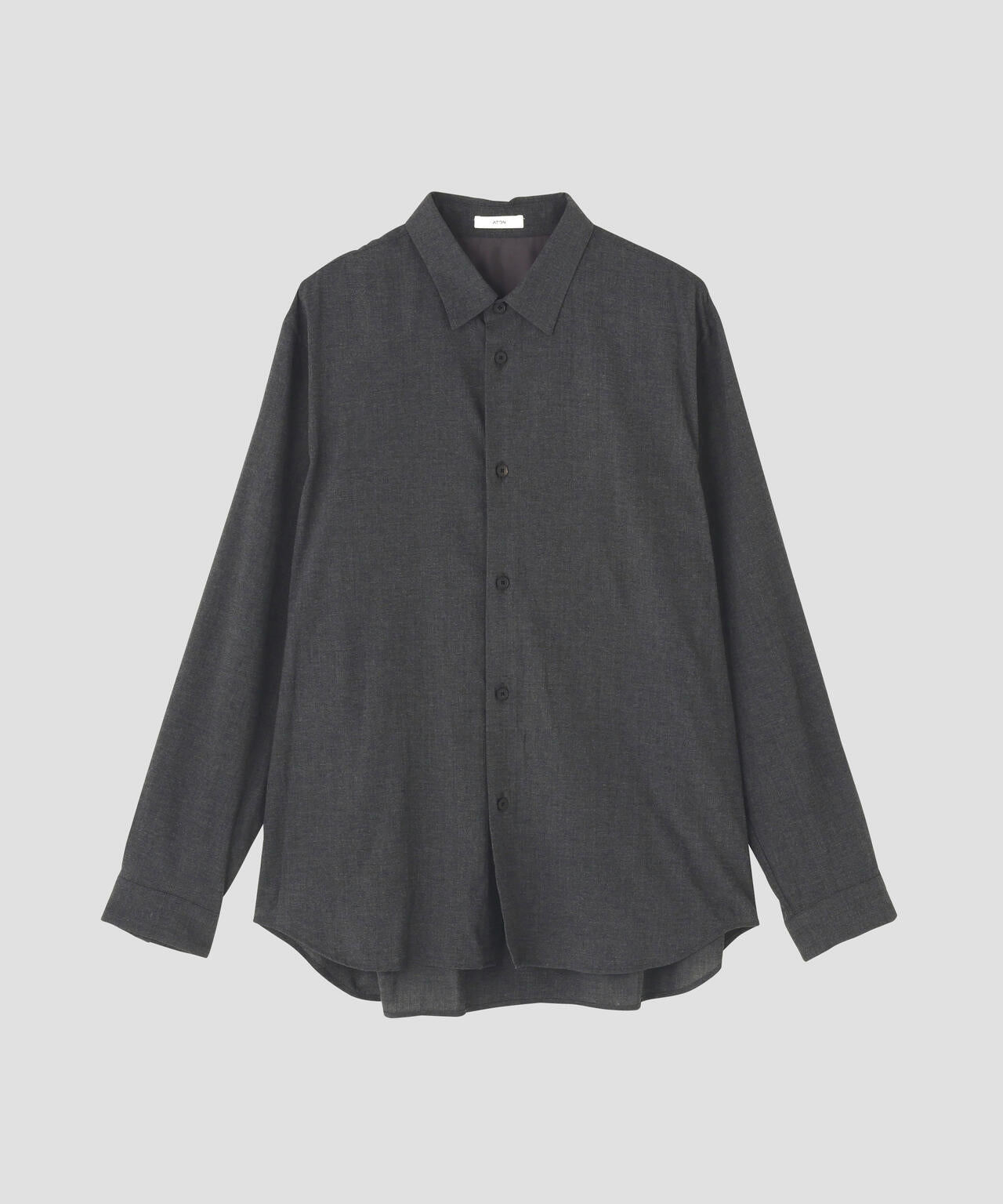 ATON / WOOL RAYON WASHER LOOSE FIT SHIRT MEN