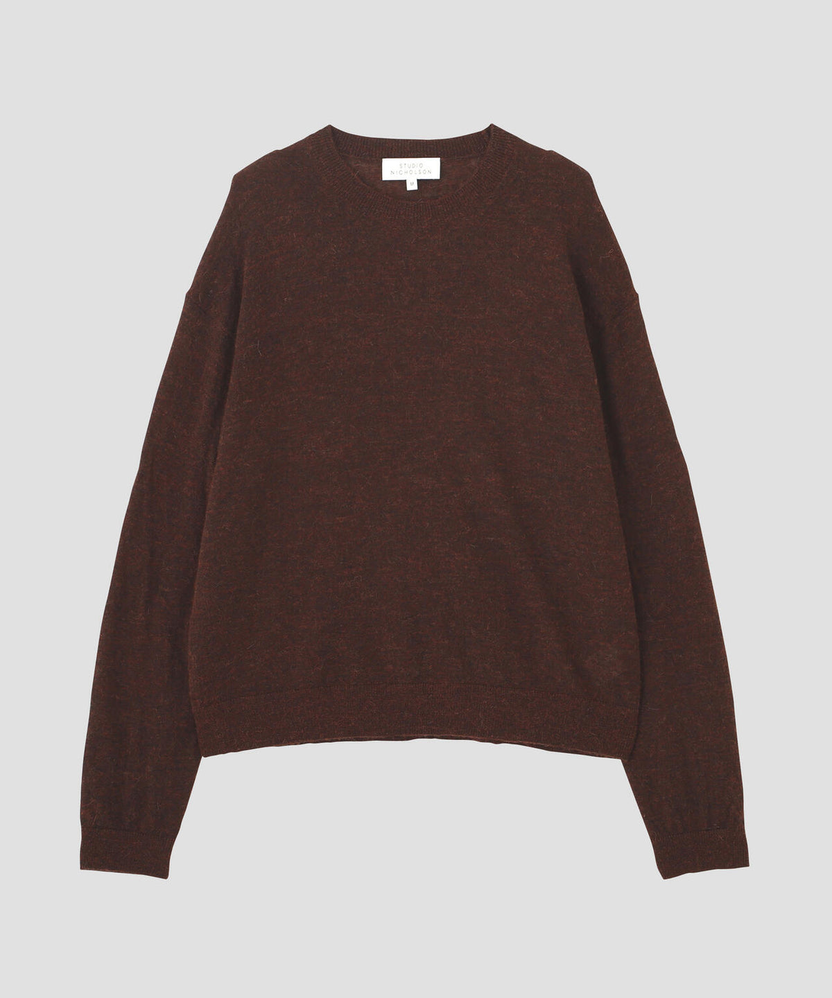 STUDIO NICHOLSON / FINE ALPACA 12GG SLIM FIT CREW NECK