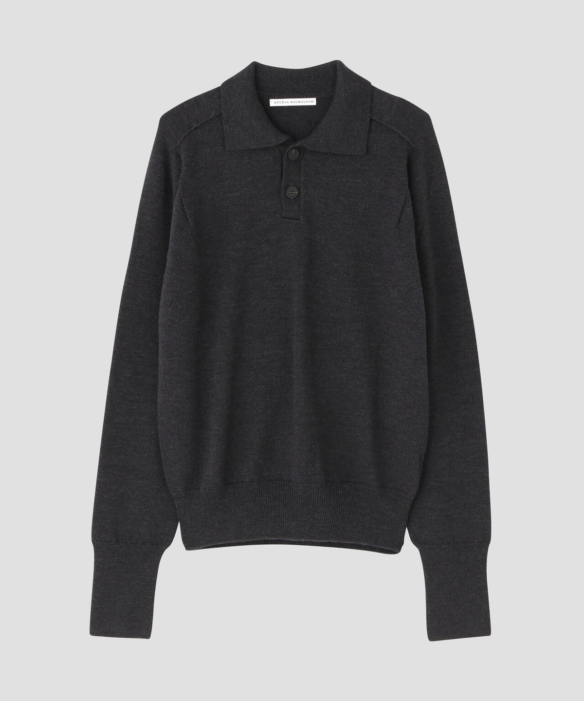 STUDIO NICHOLSON / EXTRAFINE MERINO POLO SHIRT JUMPER MEN