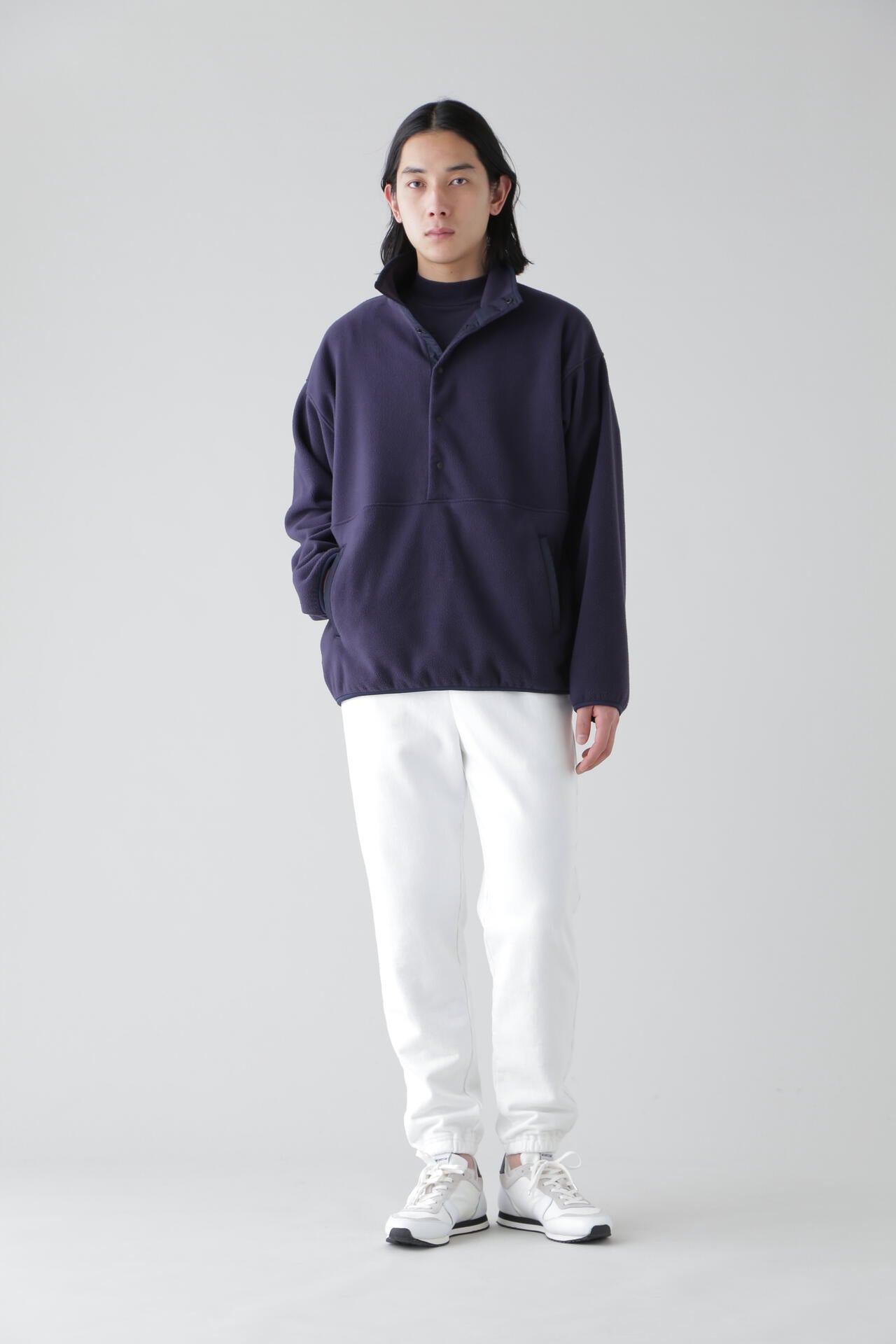 Y / ORGANIC COTTON JERSEY MOCK NECK S/S T
