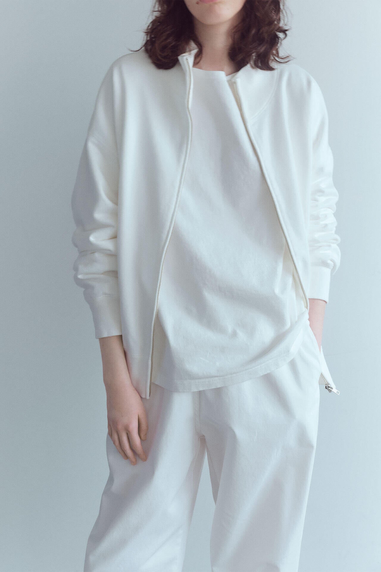 Y / ORGANIC COTTON HEAVY WEIGHT FLEECE BZ