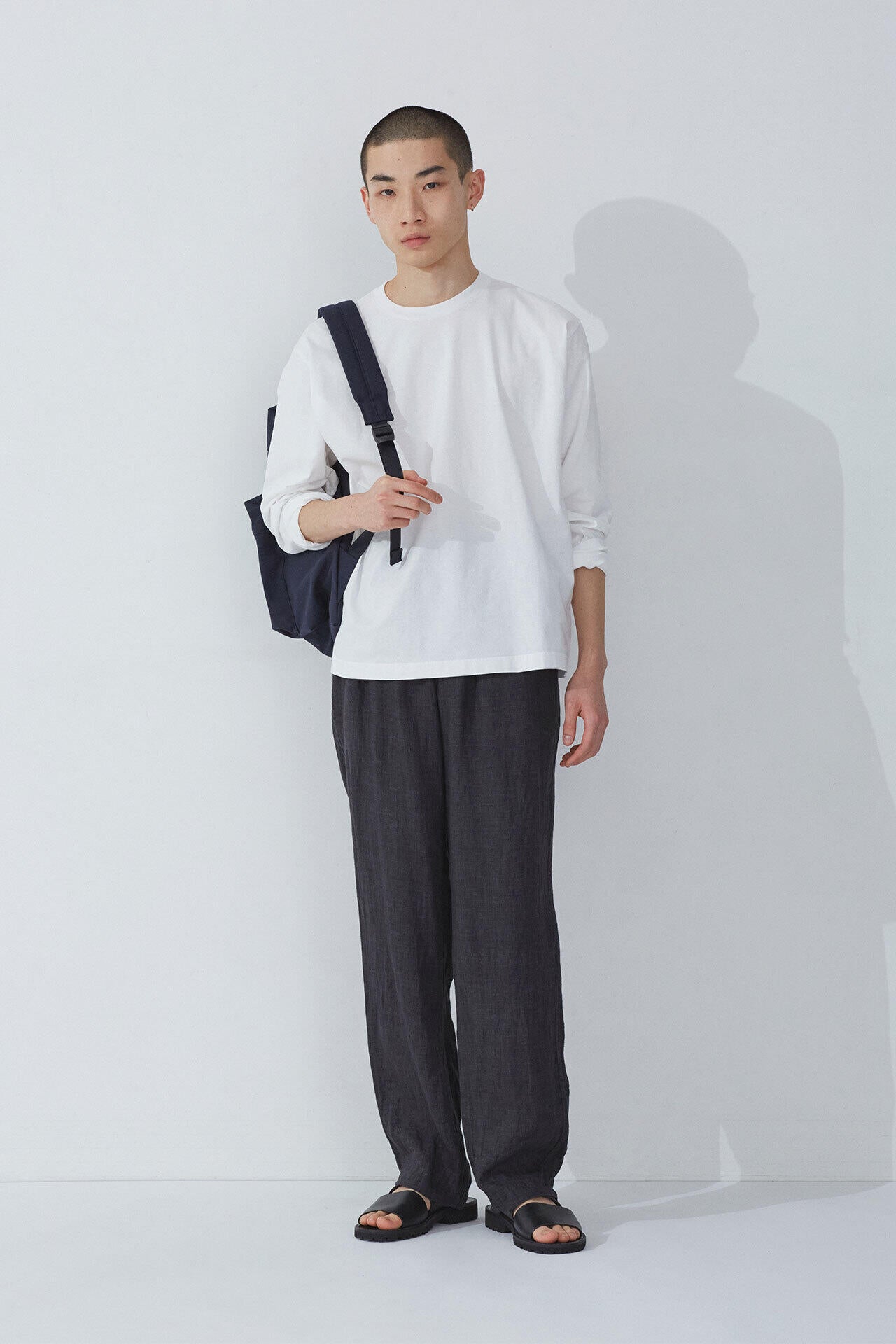 Y / ORGANIC COTTON JERSEY L/S T