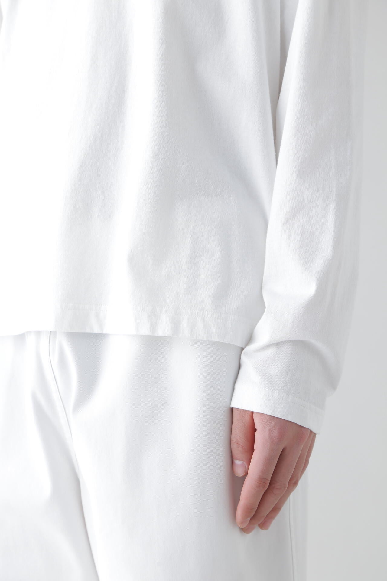 Y / ORGANIC COTTON JERSEY L/S T