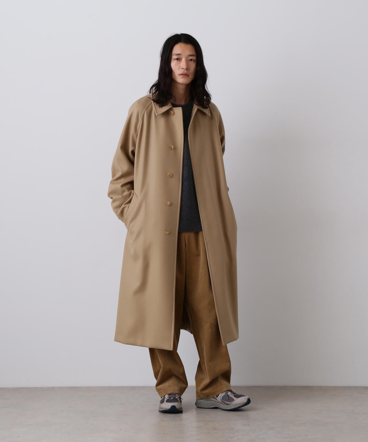 YLEVE / ITARIAN MERINO WOOL MELANGE KNIT PULL OVER