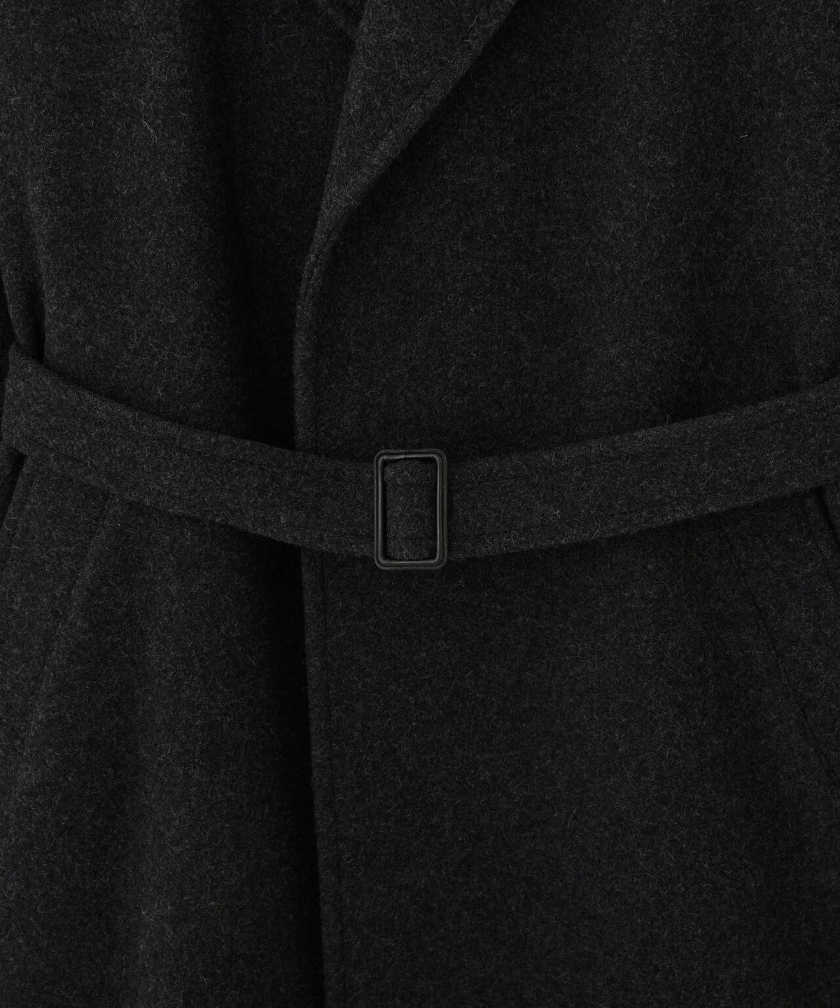 YLEVE / BLANKET-BRUSHED WOOL LONG COAT