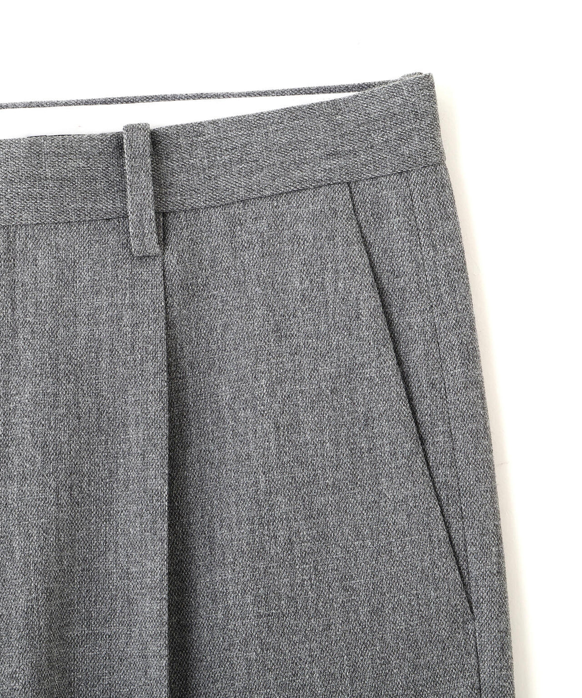 YLEVE / ROUGH WOOL TROUSERS