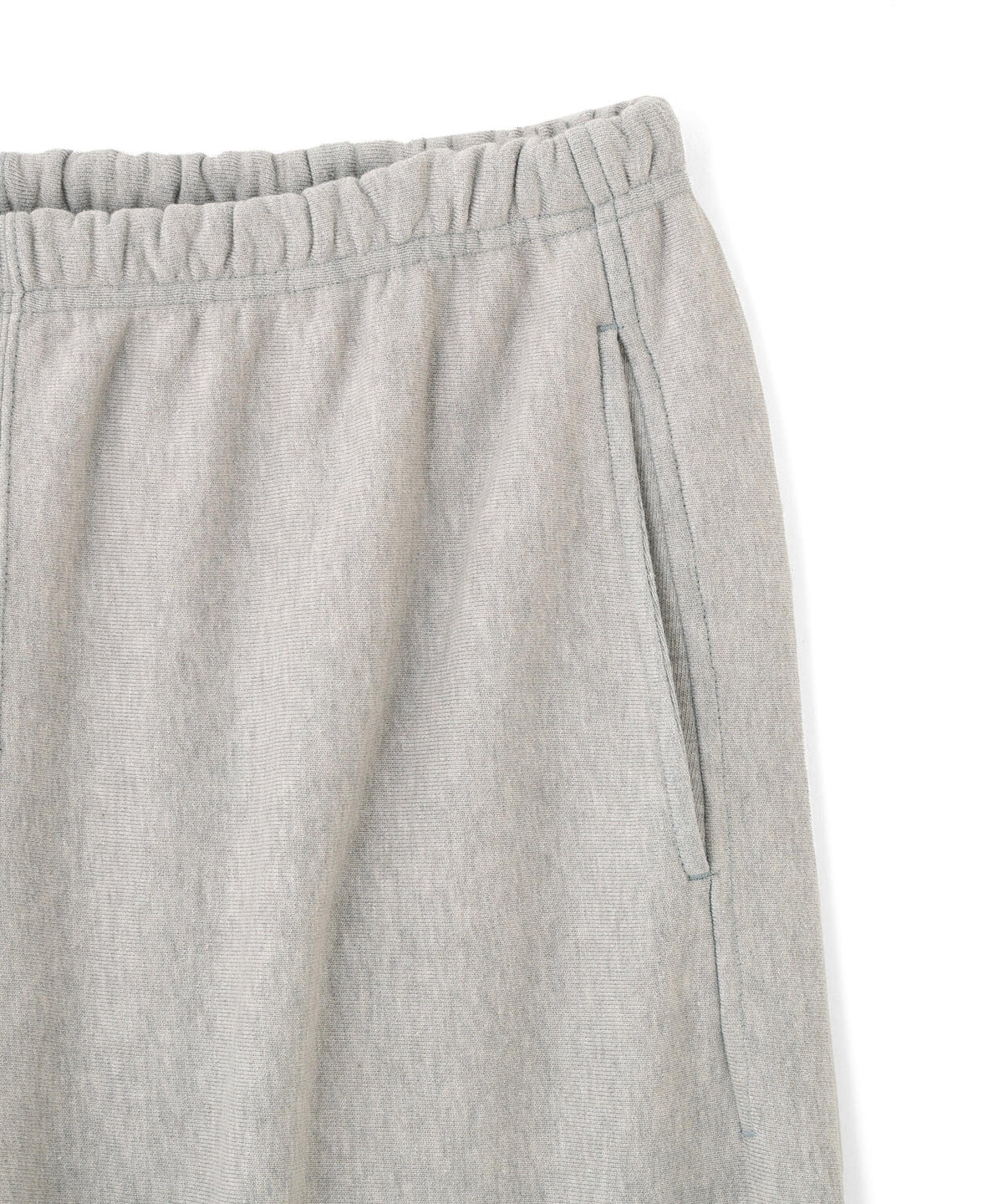 YLEVE / SUN-FADED COTTON SWEAT CUT-OFF PANTS