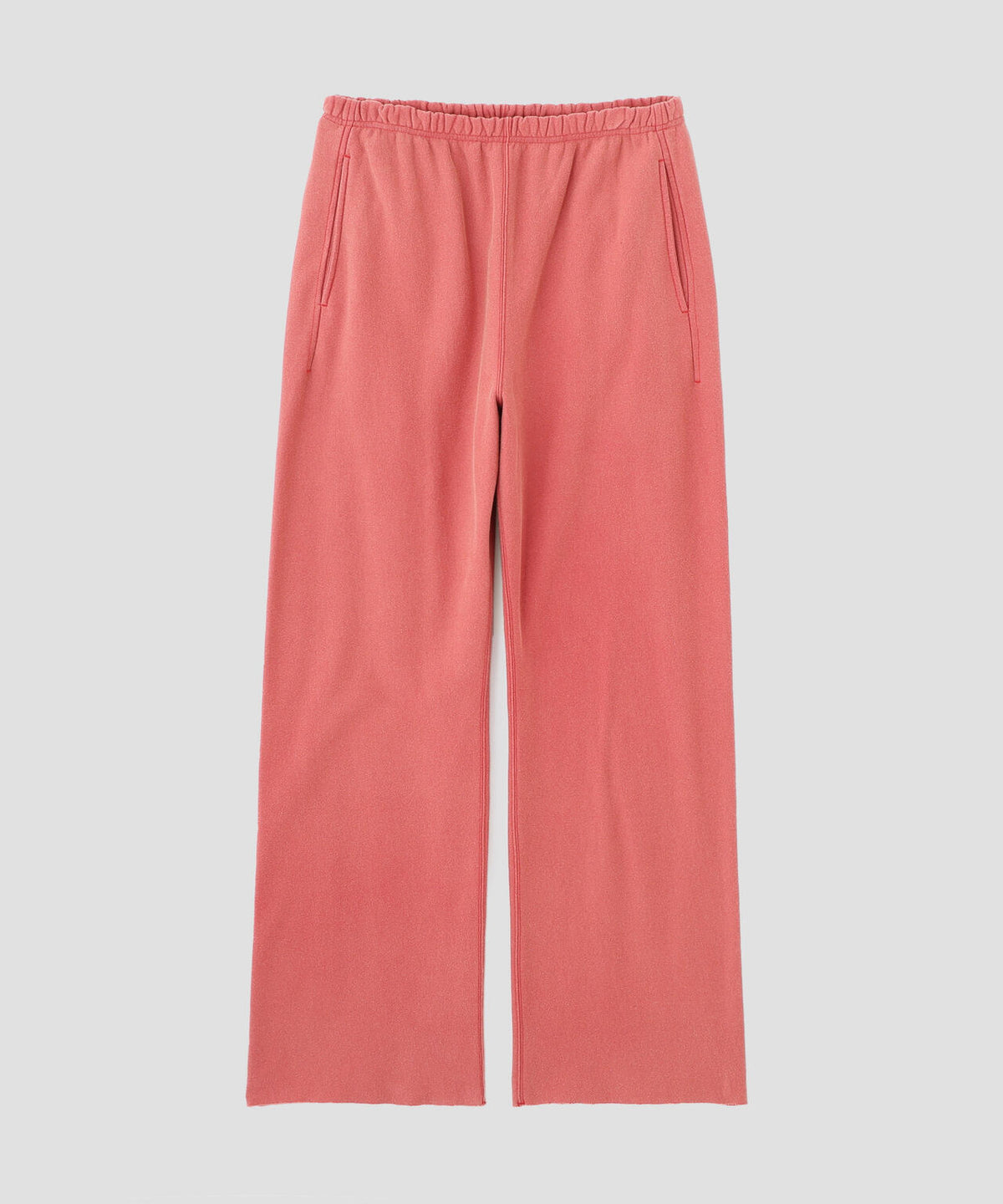 YLEVE / SUN-FADED COTTON SWEAT CUT-OFF PANTS