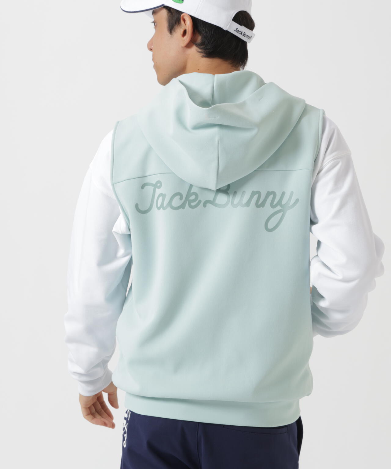 PEダンボールフーディジップベスト