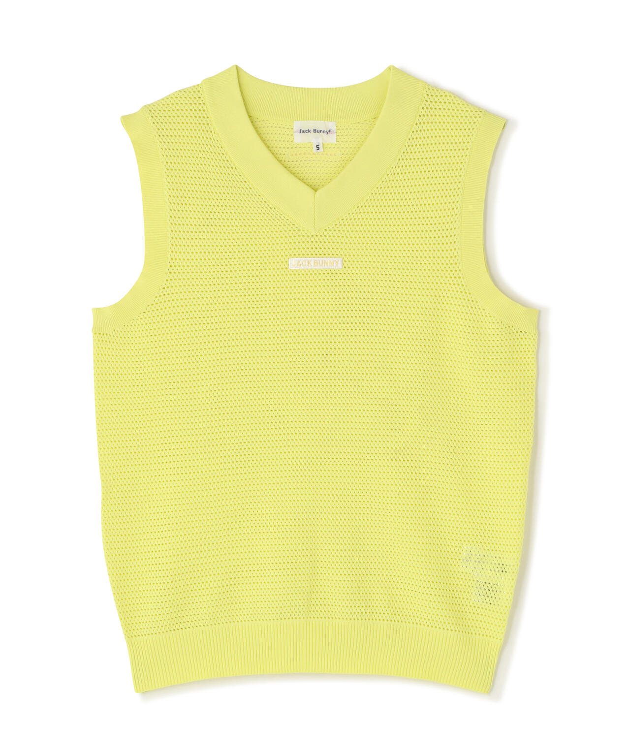 イージーケアキューブメッシュVネックニットベスト (MENS)