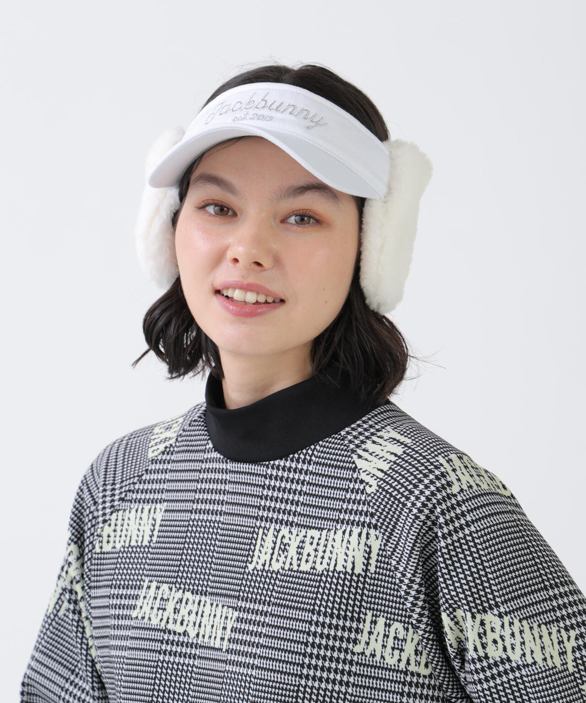 ファー耳当て付きバイザー (UNISEX)