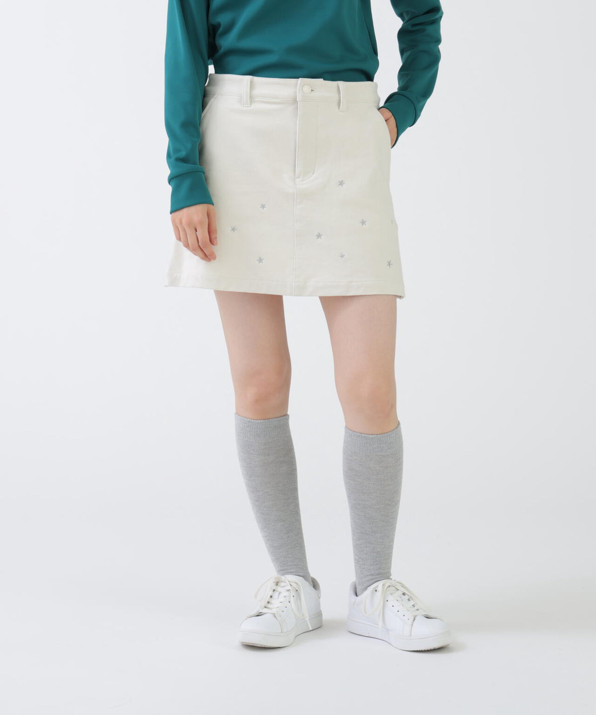 二重織コーデュロイ裏起毛スカート (WOMENS)