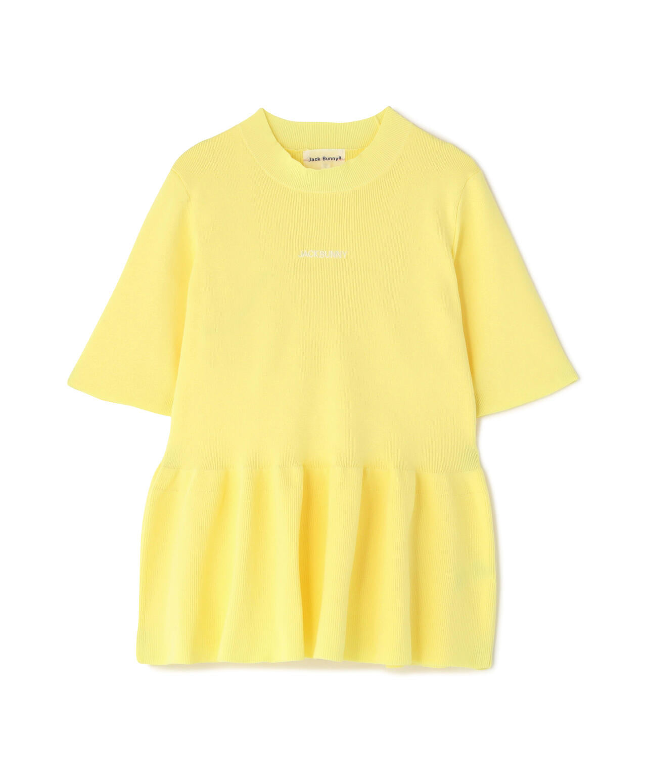 イージーケアフレア半袖モックネックニット (WOMENS)