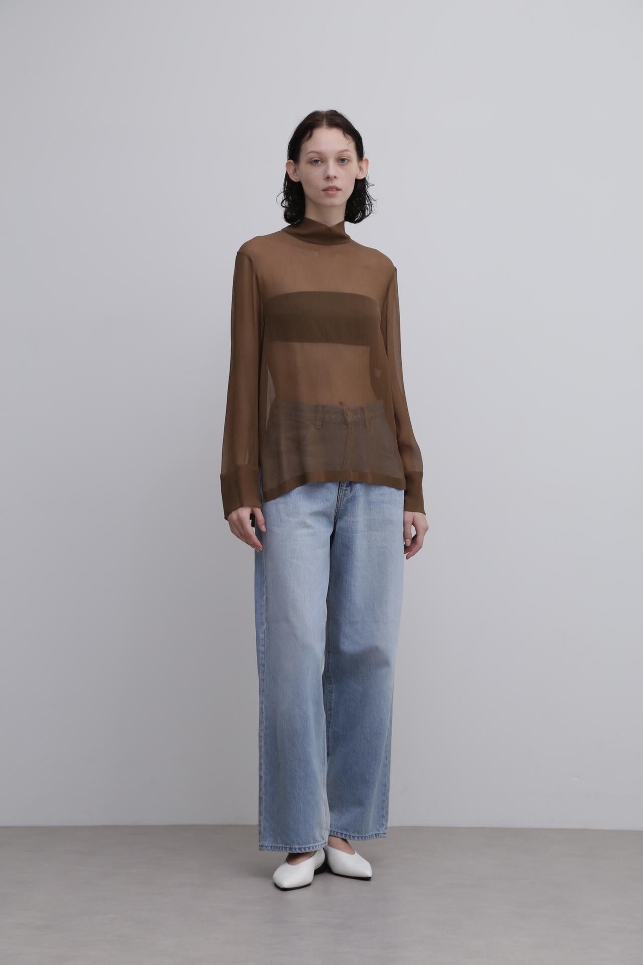 <UNiPH>シルククレープブラウス