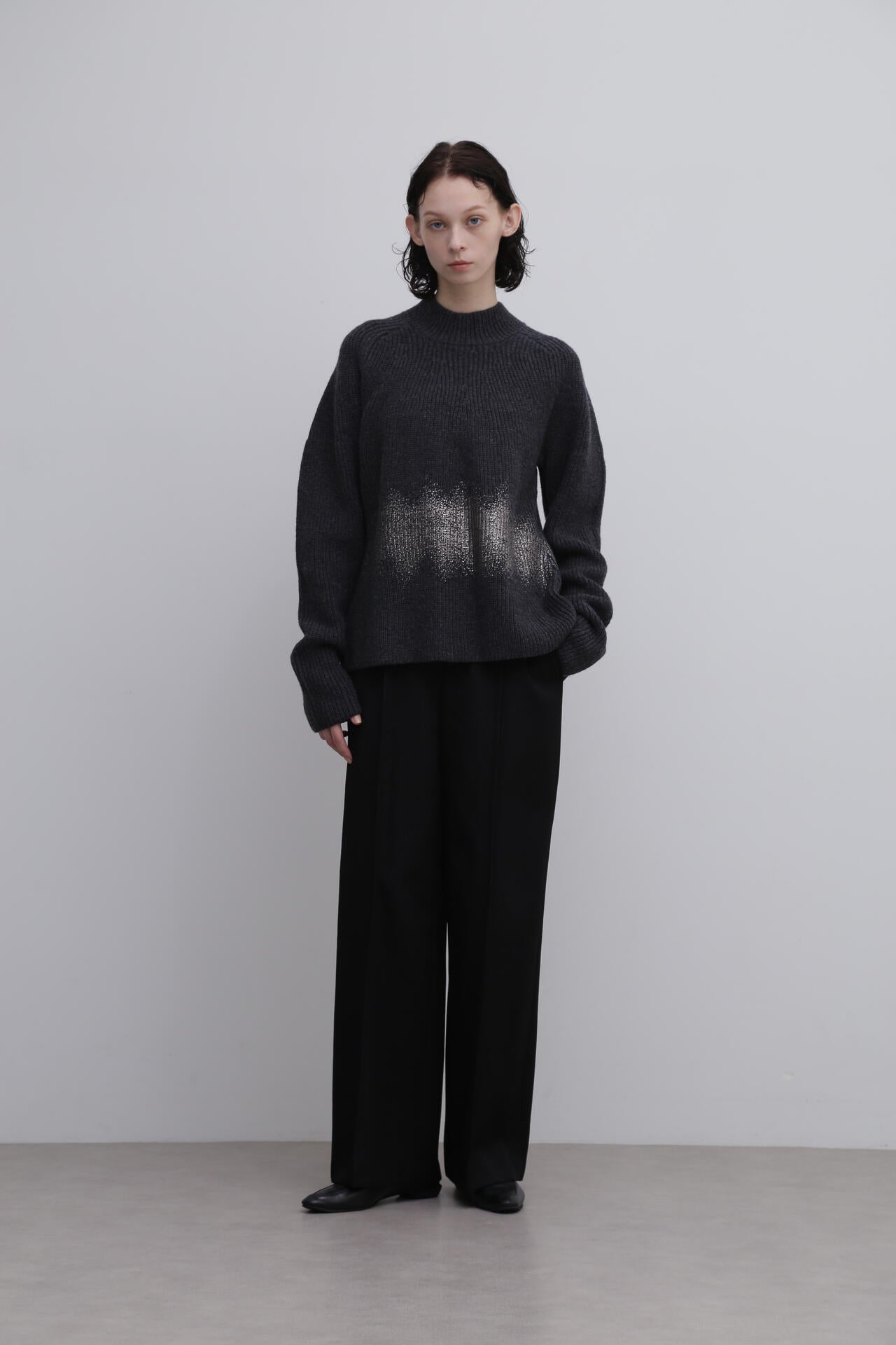 <UNiPH>ウールカシミヤハイネックニット