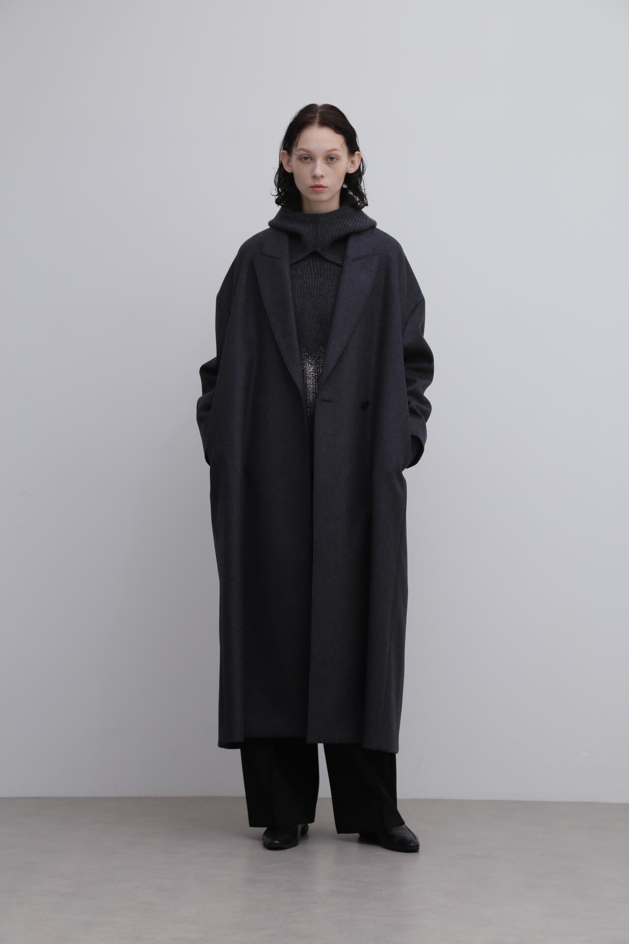 <UNiPH>ウールカシミヤハイネックニット
