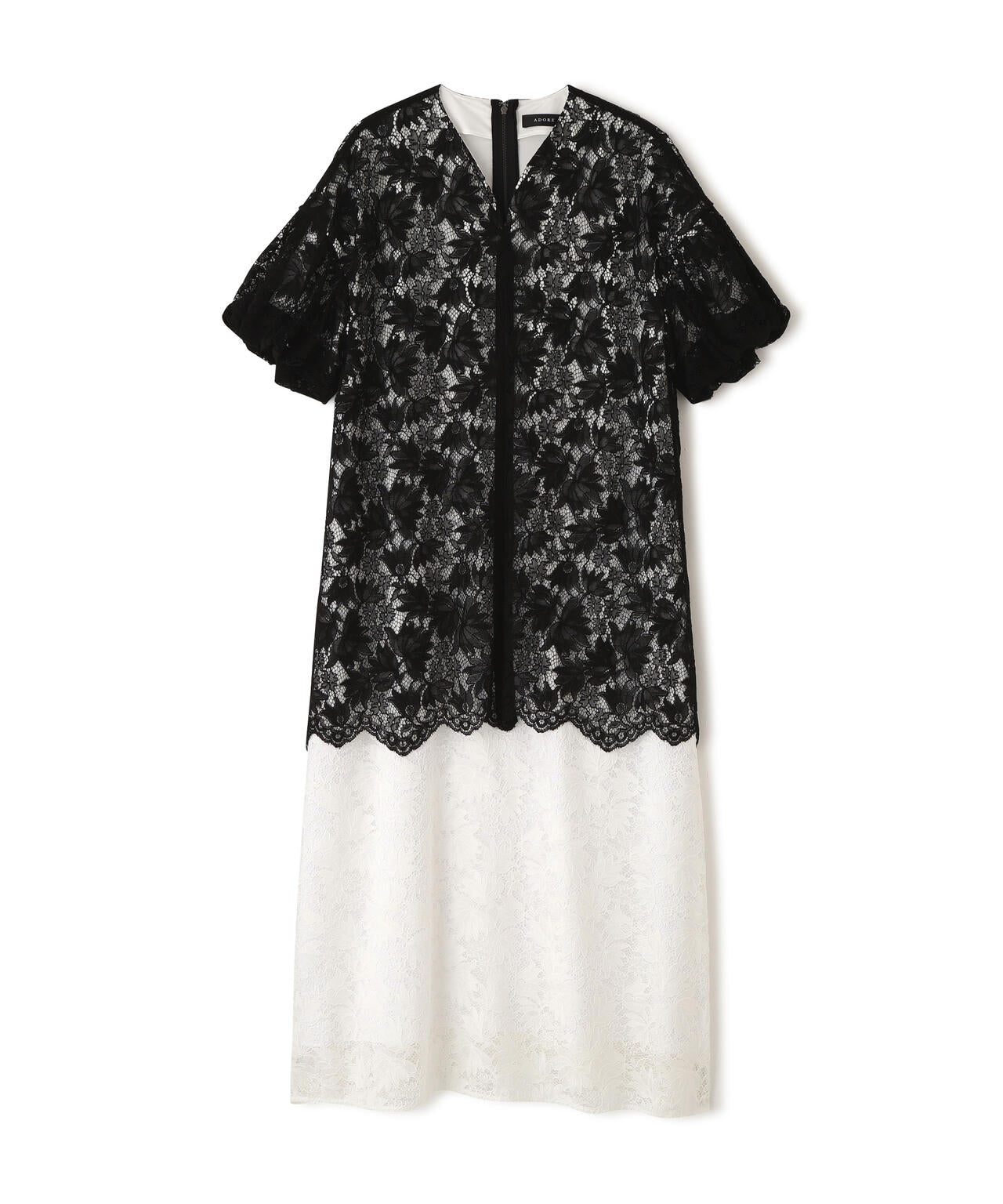 <BLACK LABEL>ラスターコードレースワンピース